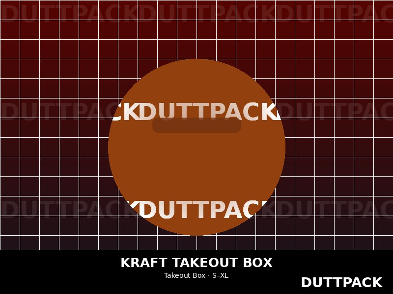 Kraft Paper Takeout Box