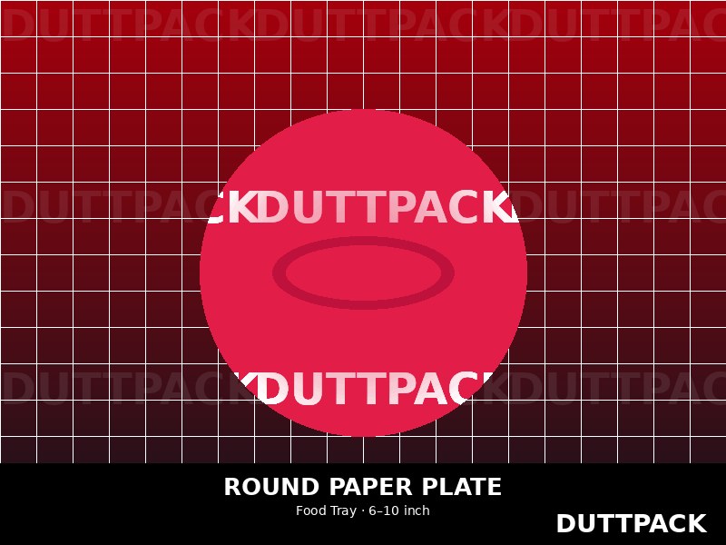 Round Paper Plate